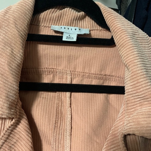 Women’s corduroy jacket moto jacket - Picture 6 of 7